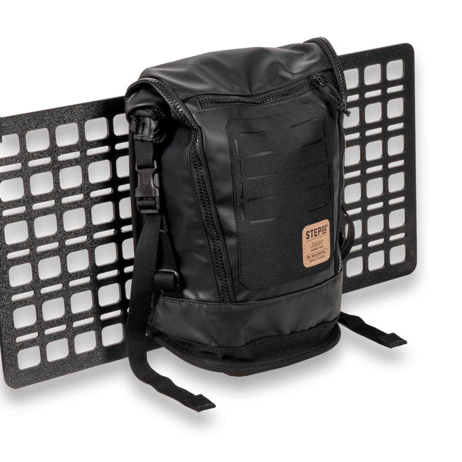 Compact gear bag with roll-top and MOLLE panel