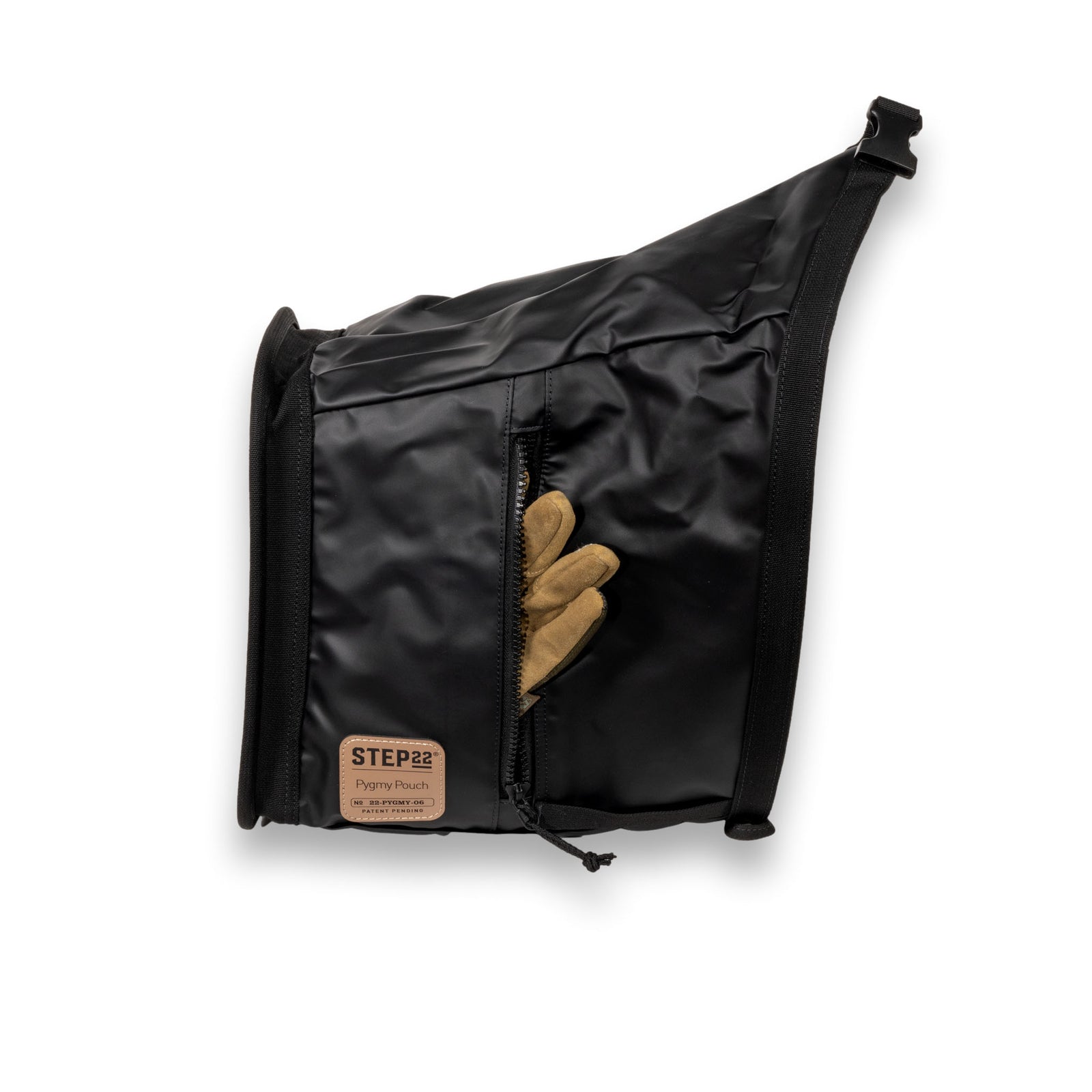 Pygmy Pouch side view showing zipper pockets