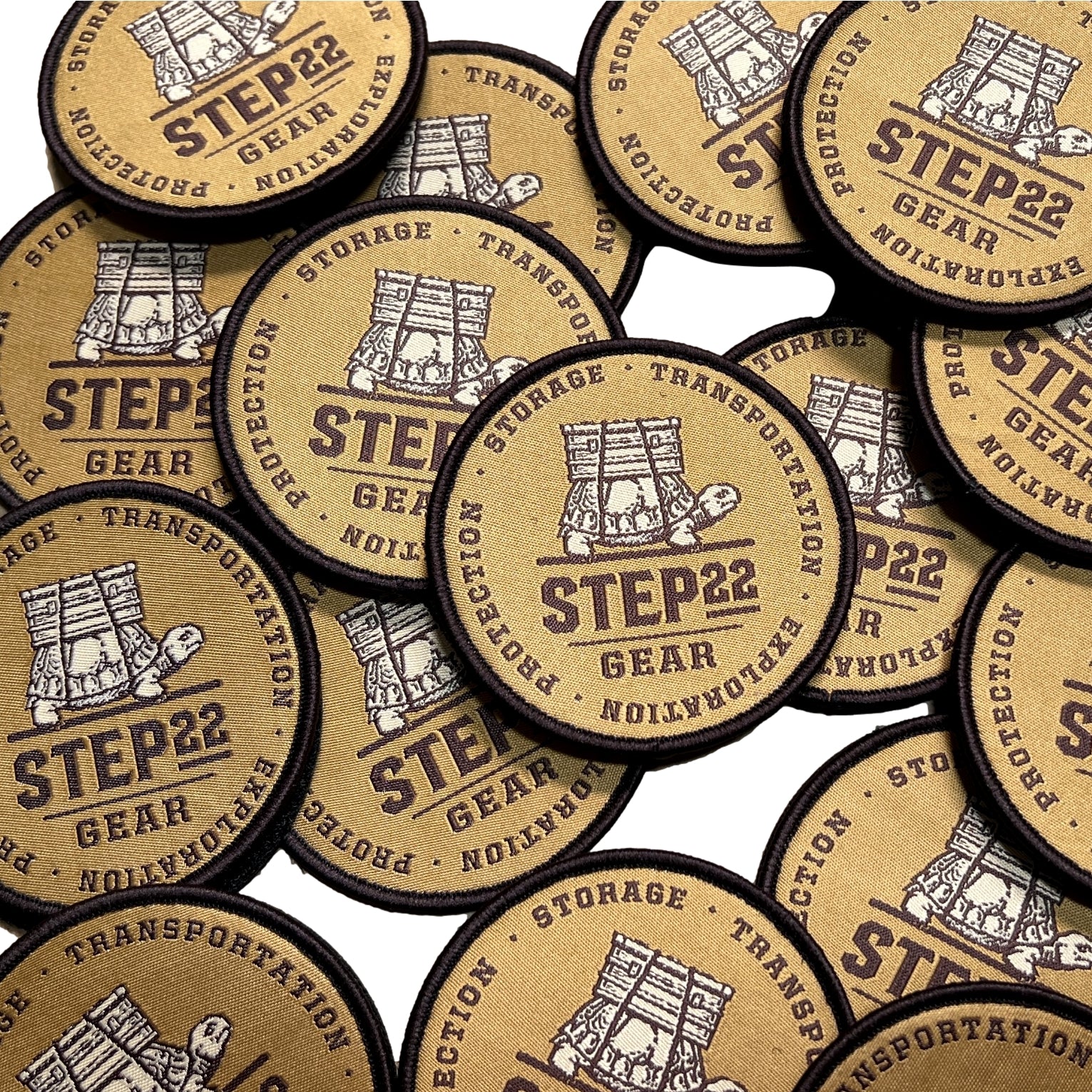 STEP 22 Gear Round Tortoise Logo Patch