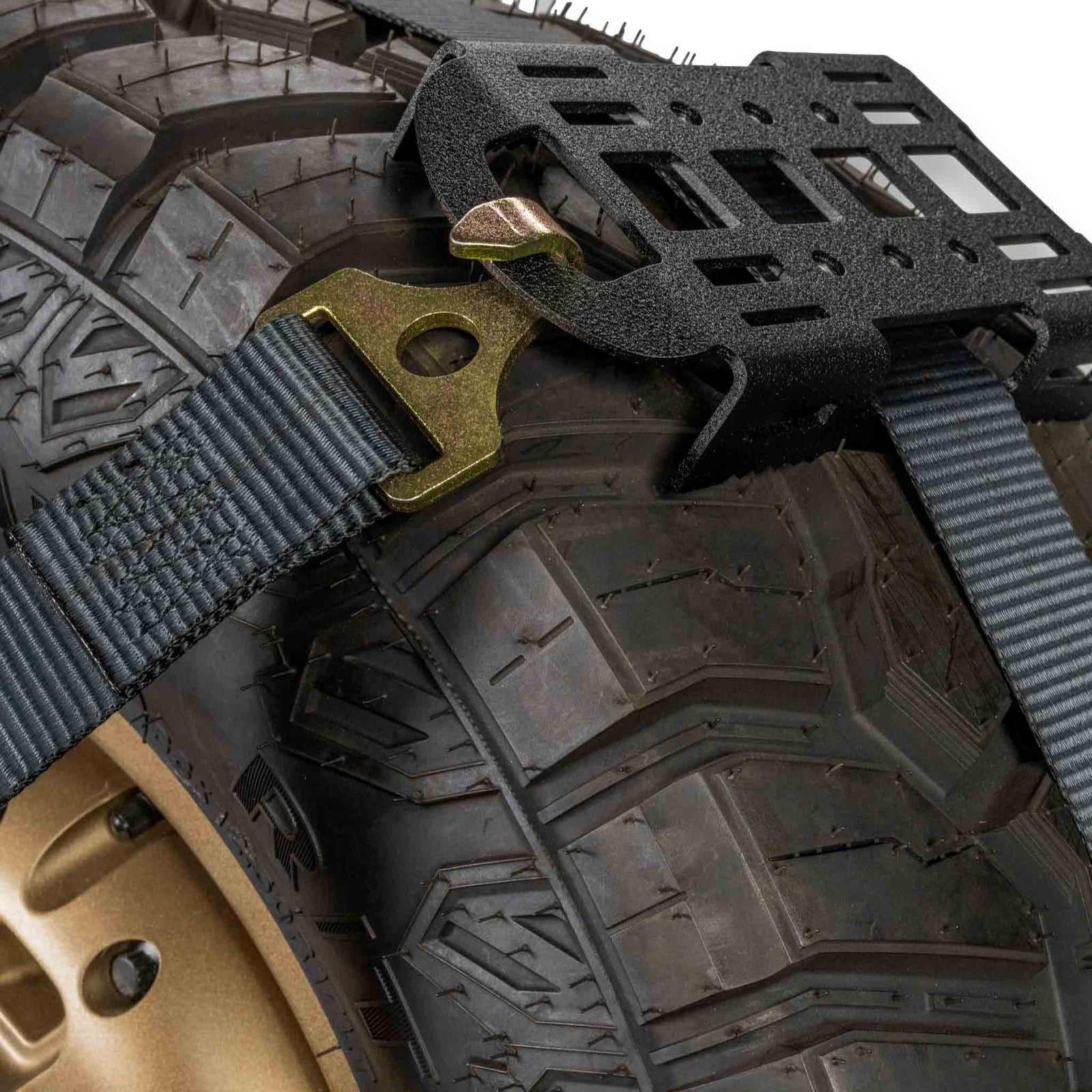 Tire Mounting Block with PEM inserts and MOLLE slots