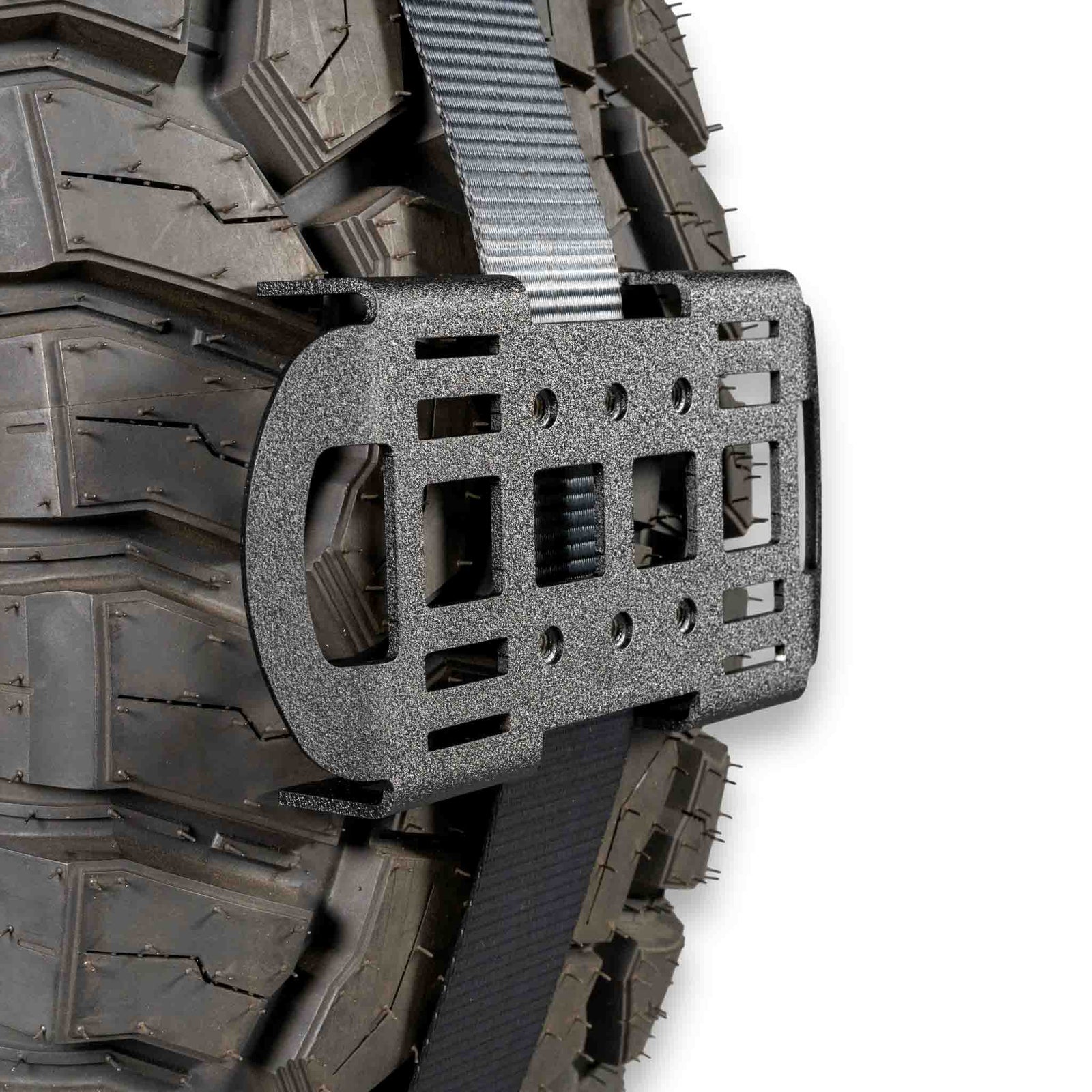 Tire Mounting Block with PEM inserts and MOLLE slots