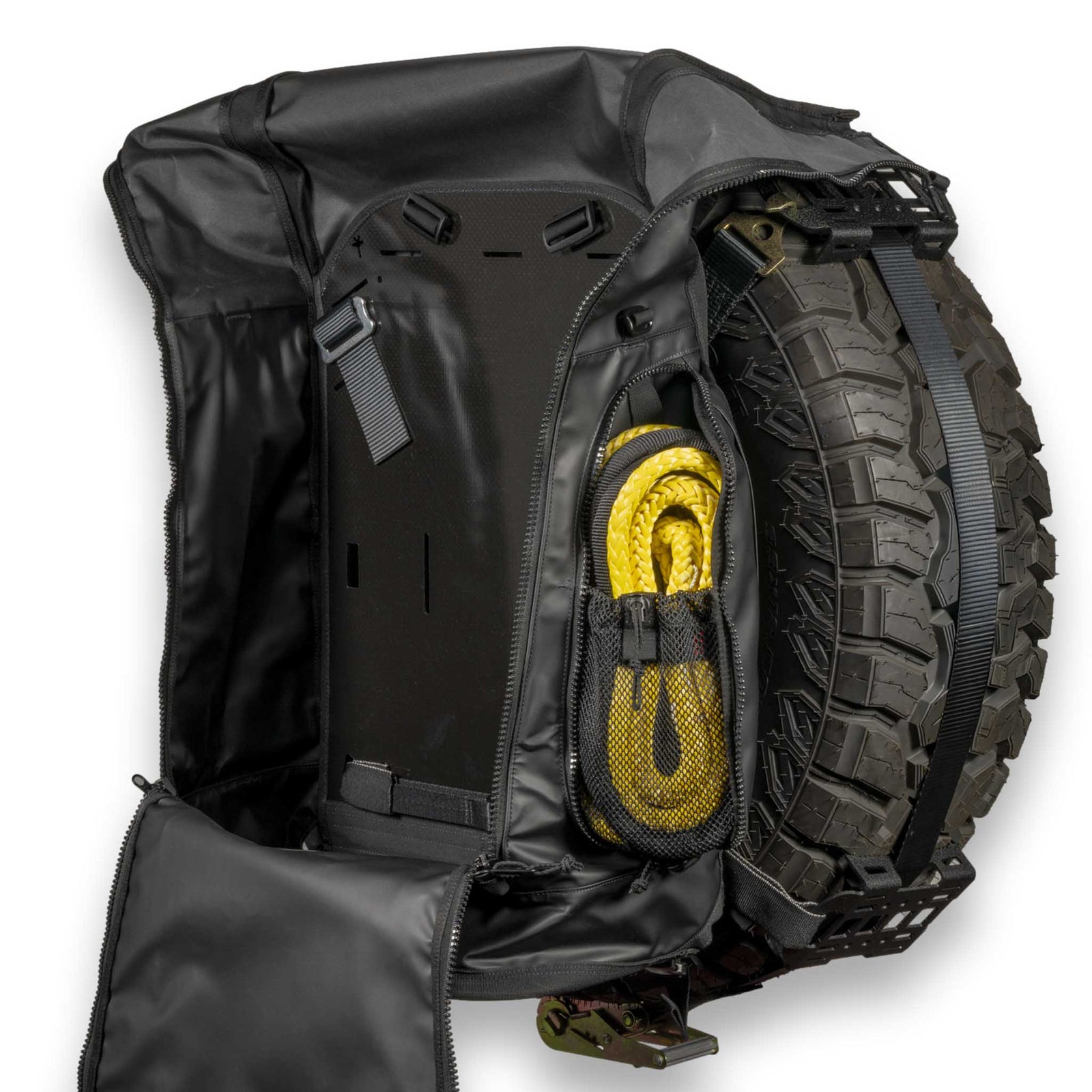 Trash Panda Trail Pack open showing full front access