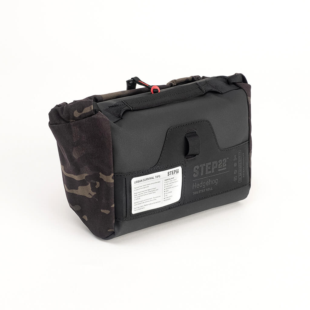 STEP 22 Gear Hedgehog Toiletry Roll Mens Toiletry Bag