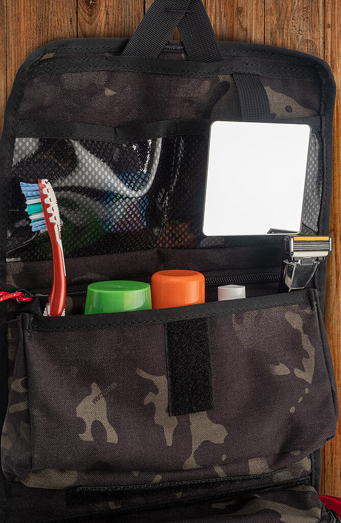 STEP 22 Gear Hedgehog Toiletry Roll Mens Toiletry Bag