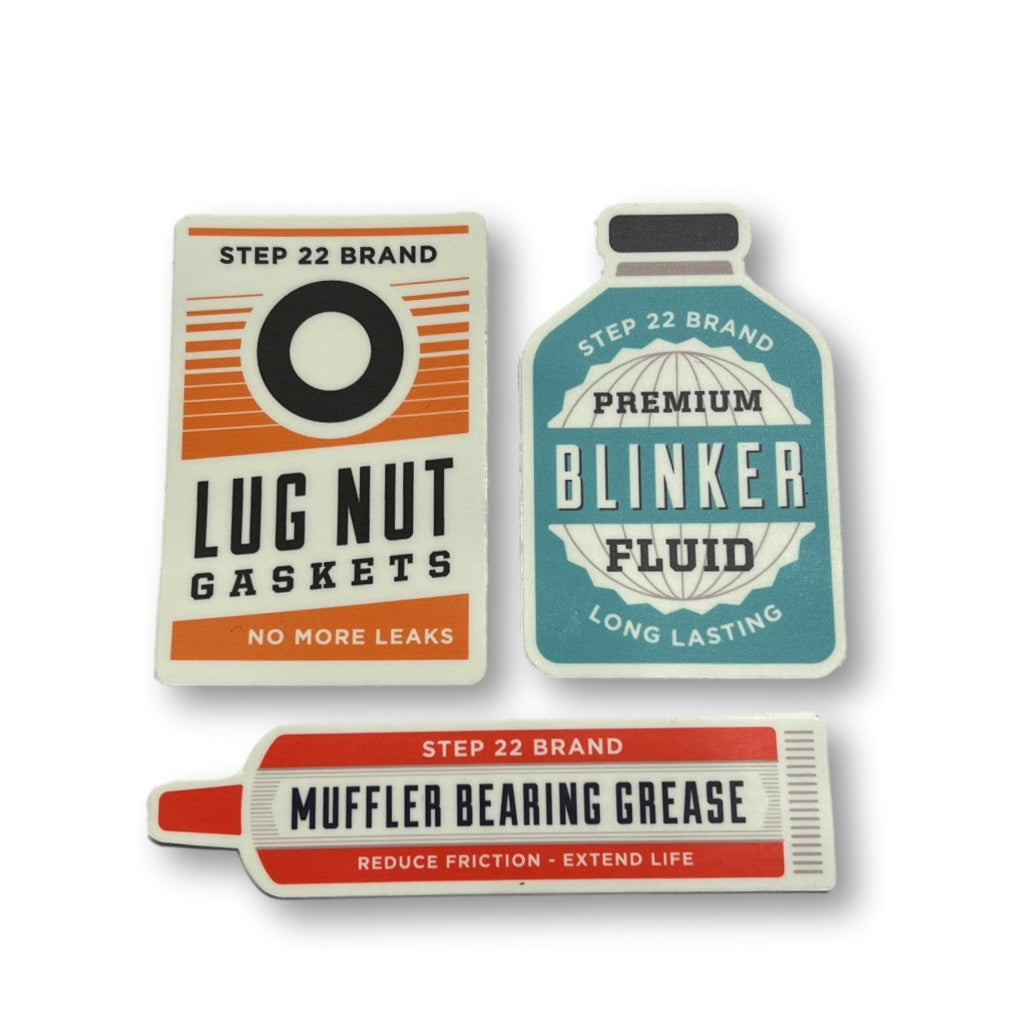 STEP 22 Gear Maintenance Series Stickers