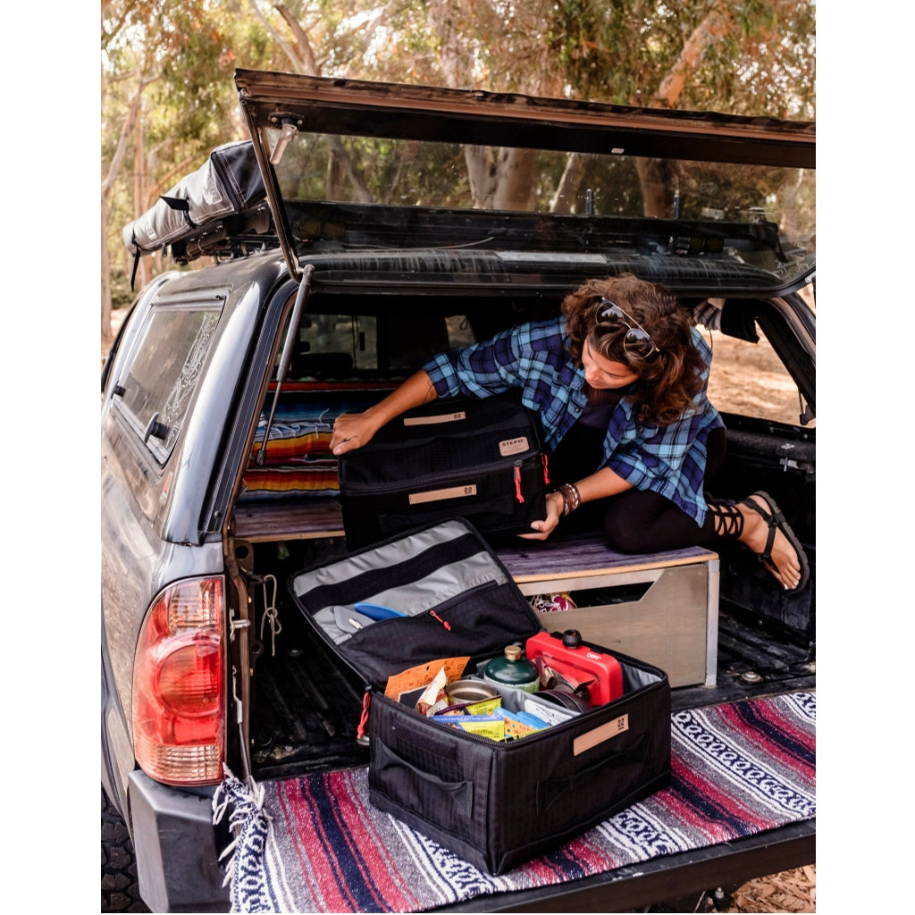 STEP 22 Gear Stingray Flat Box Collapsible Gear Storage Box Camp Kitchen Box