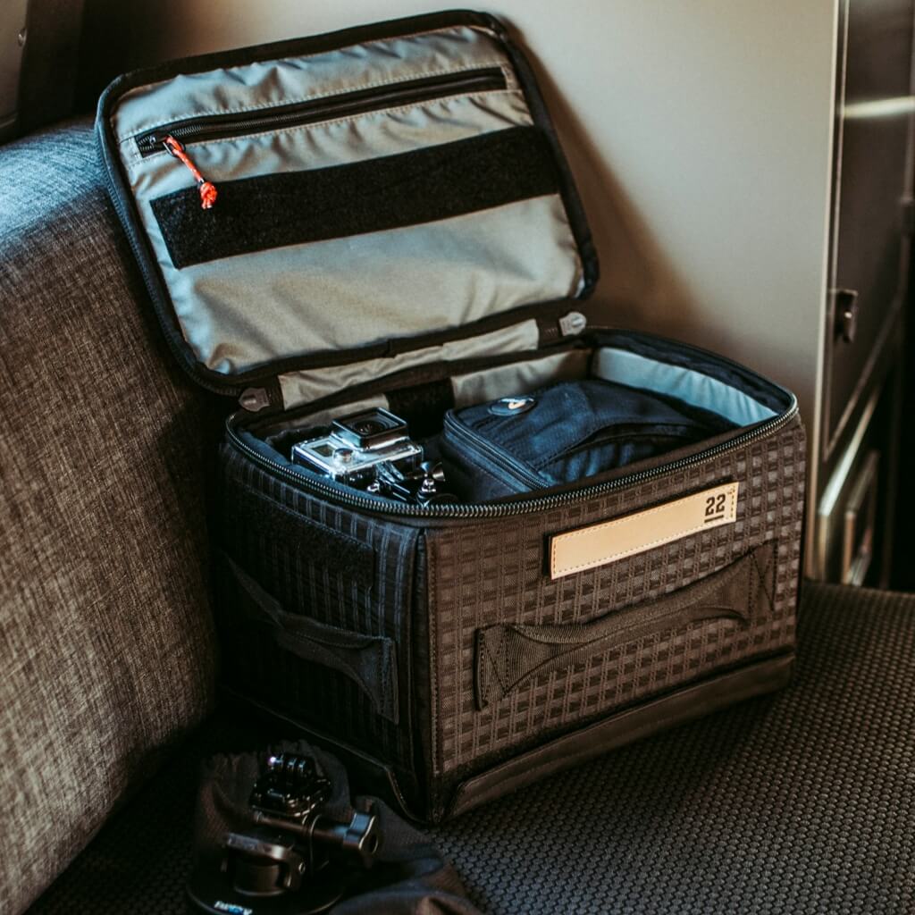 STEP 22 Gear Stingray Flat Box Mini Collapsible Gear Storage Box Camp Kitchen Box