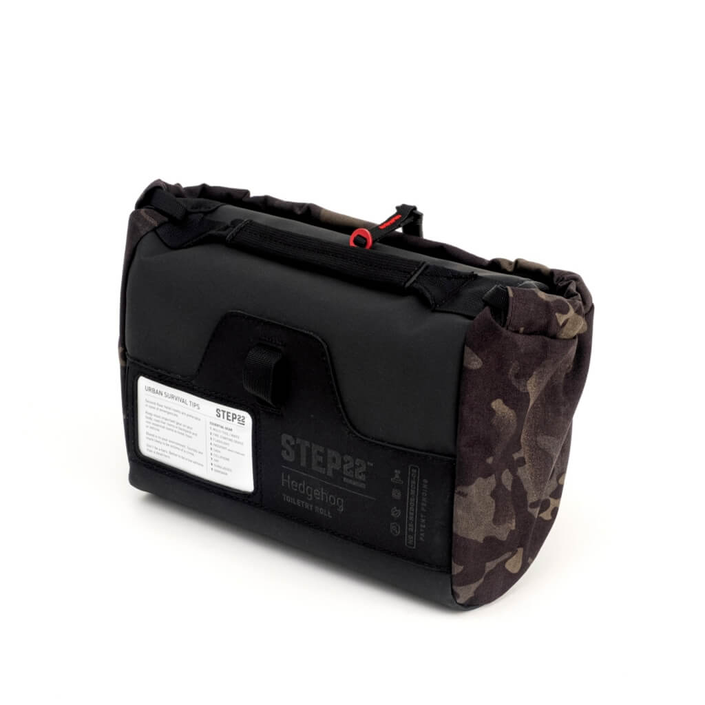 STEP 22 Gear Hedgehog Toiletry Roll Mens Toiletry Bag