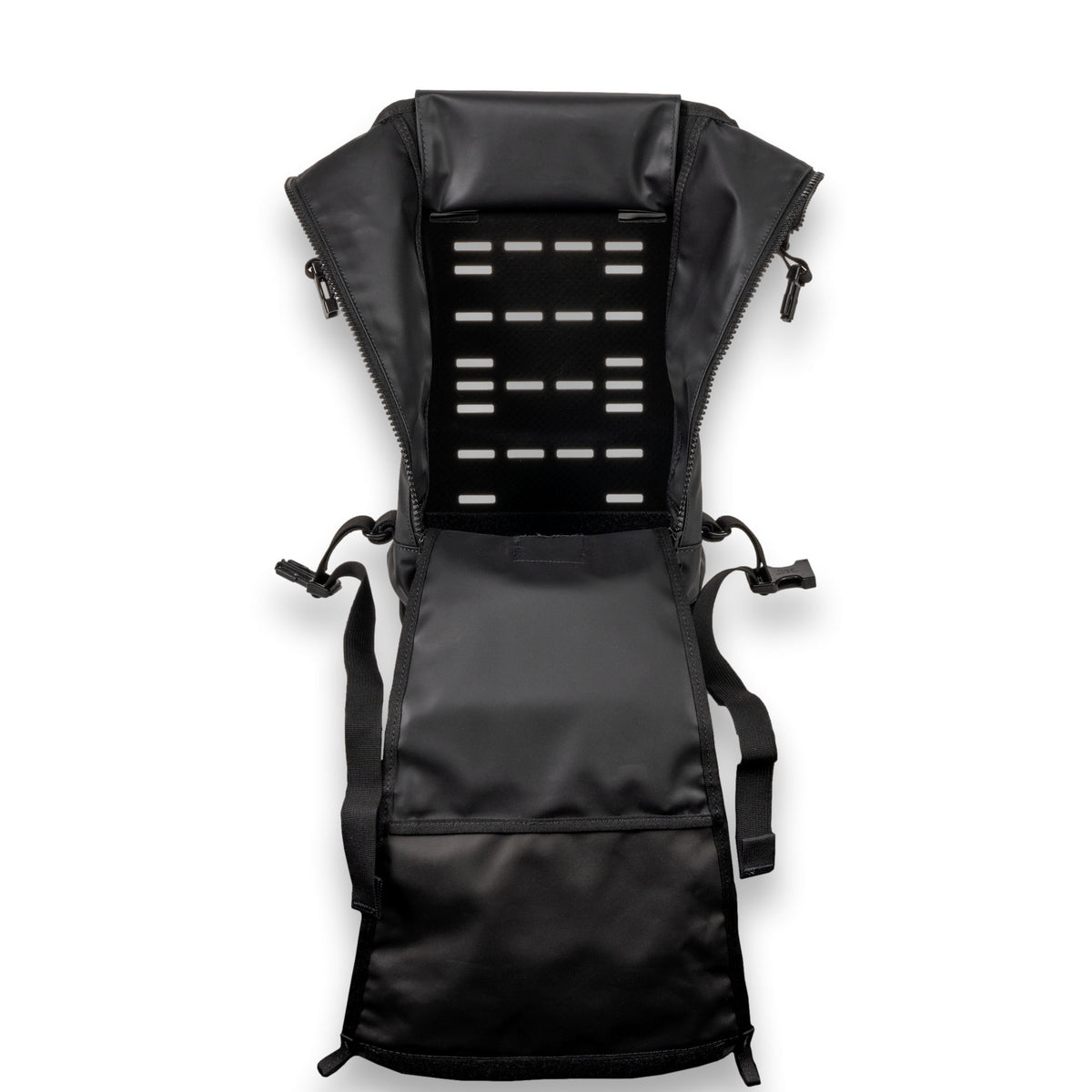 Javan Journey Pack open showing interior storage space