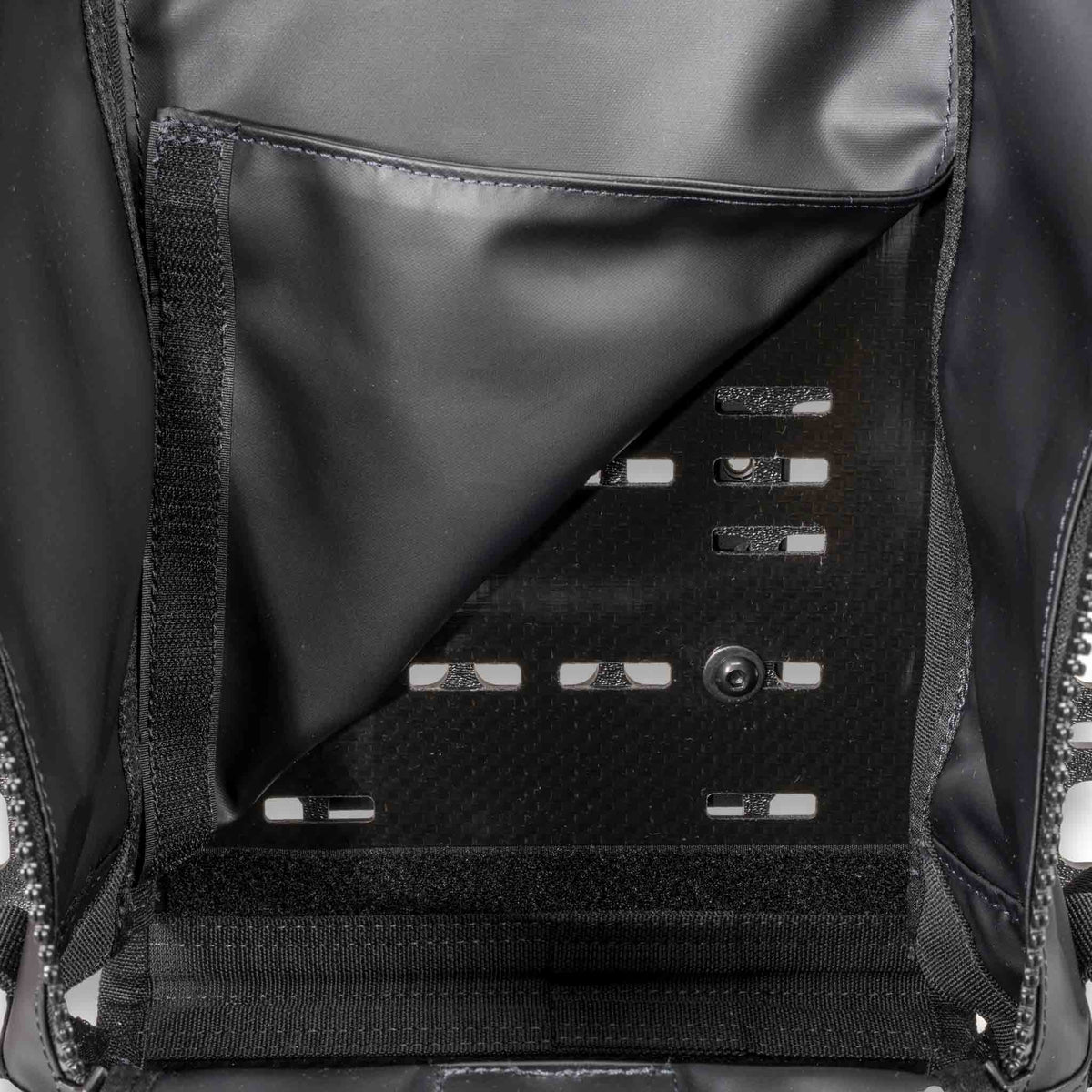 Compact gear bag with roll-top and MOLLE panel