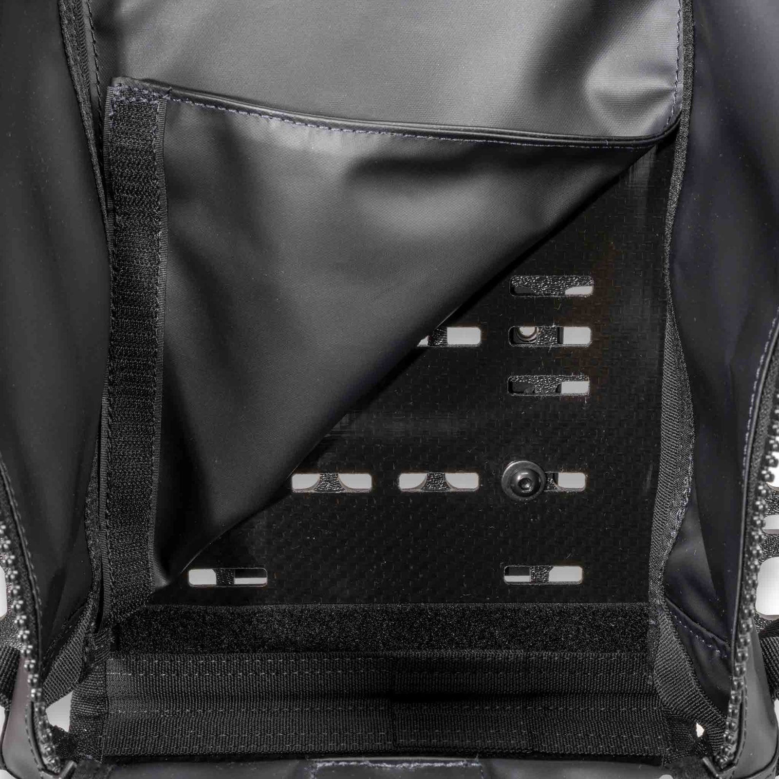 Compact gear bag with roll-top and MOLLE panel