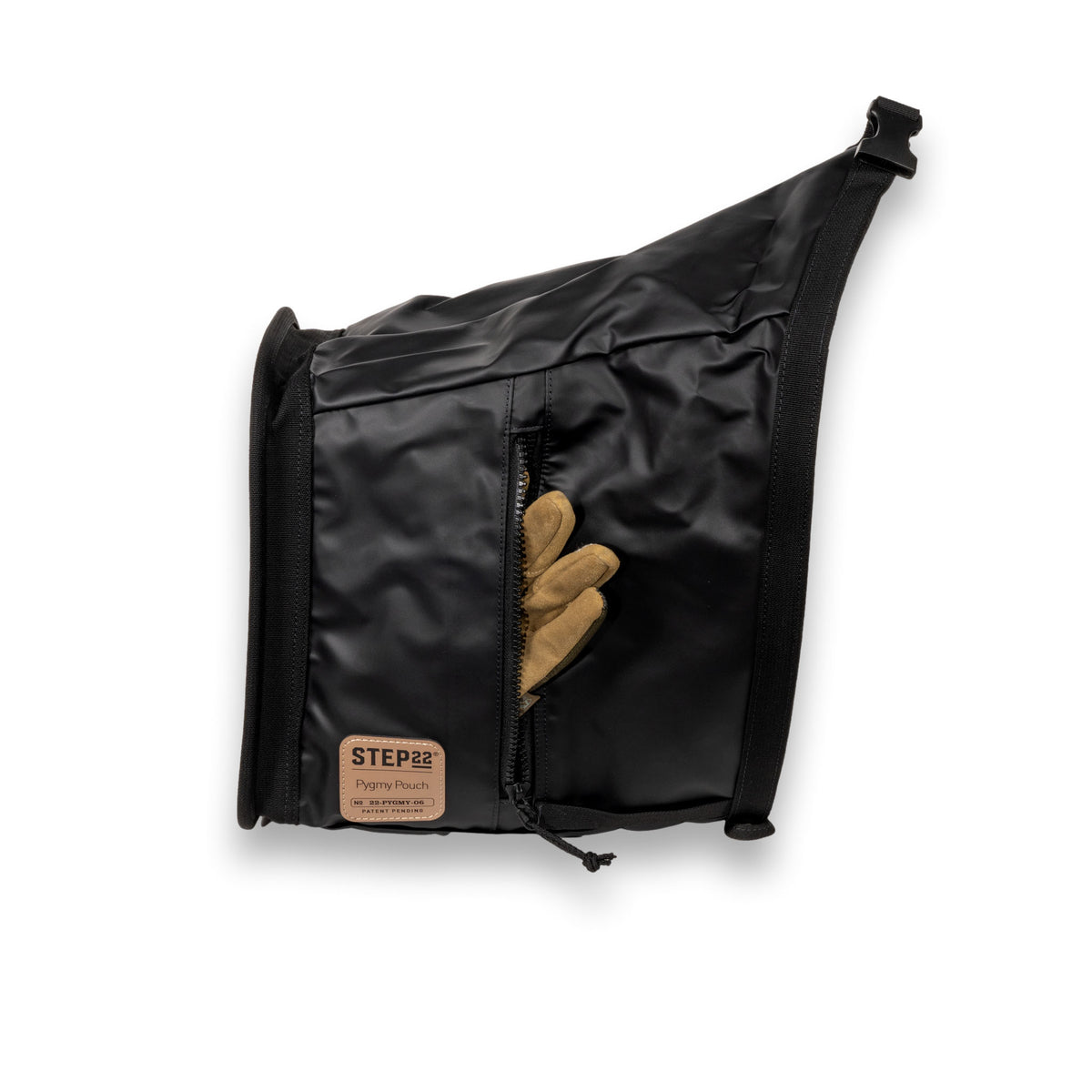 Pygmy Pouch side view showing zipper pockets