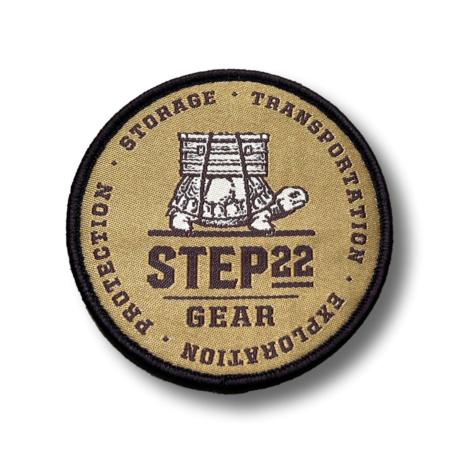 STEP 22 Gear Round Tortoise Logo Patch