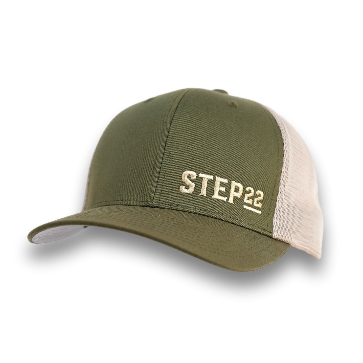 STEP 22 Gear Mesh Hat Flexfit 110MT Olive Khaki