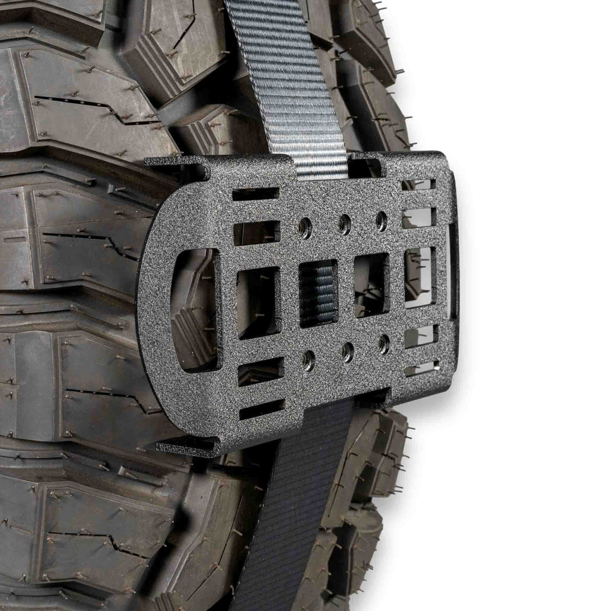 Tire Mounting Block with PEM inserts and MOLLE slots