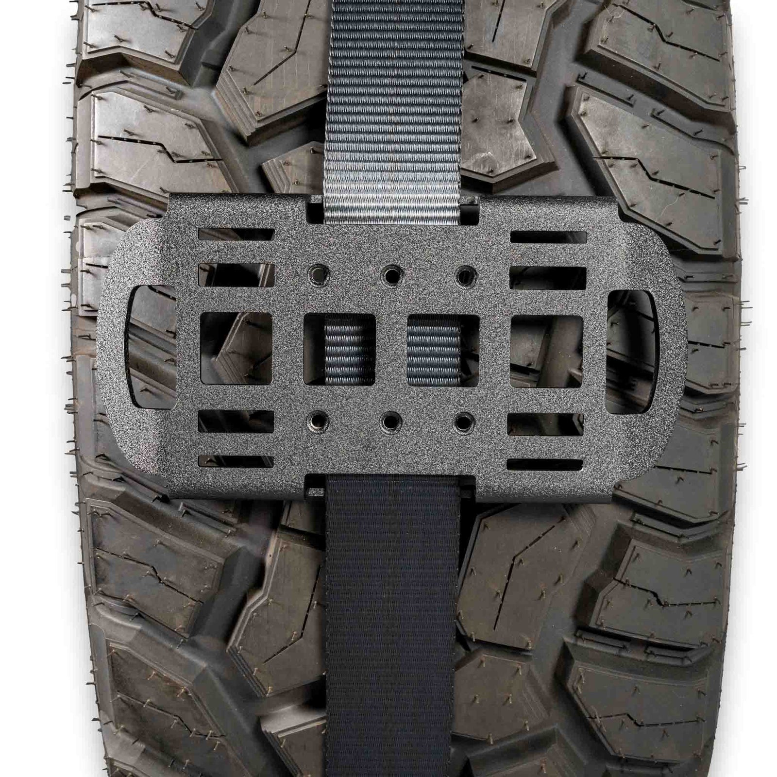 Tire Mounting Block with PEM inserts and MOLLE slots