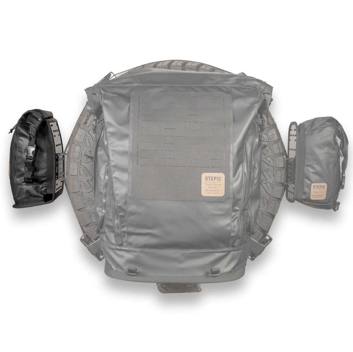 Javan Journey Pack attached to Tire Mounting System on vehicle