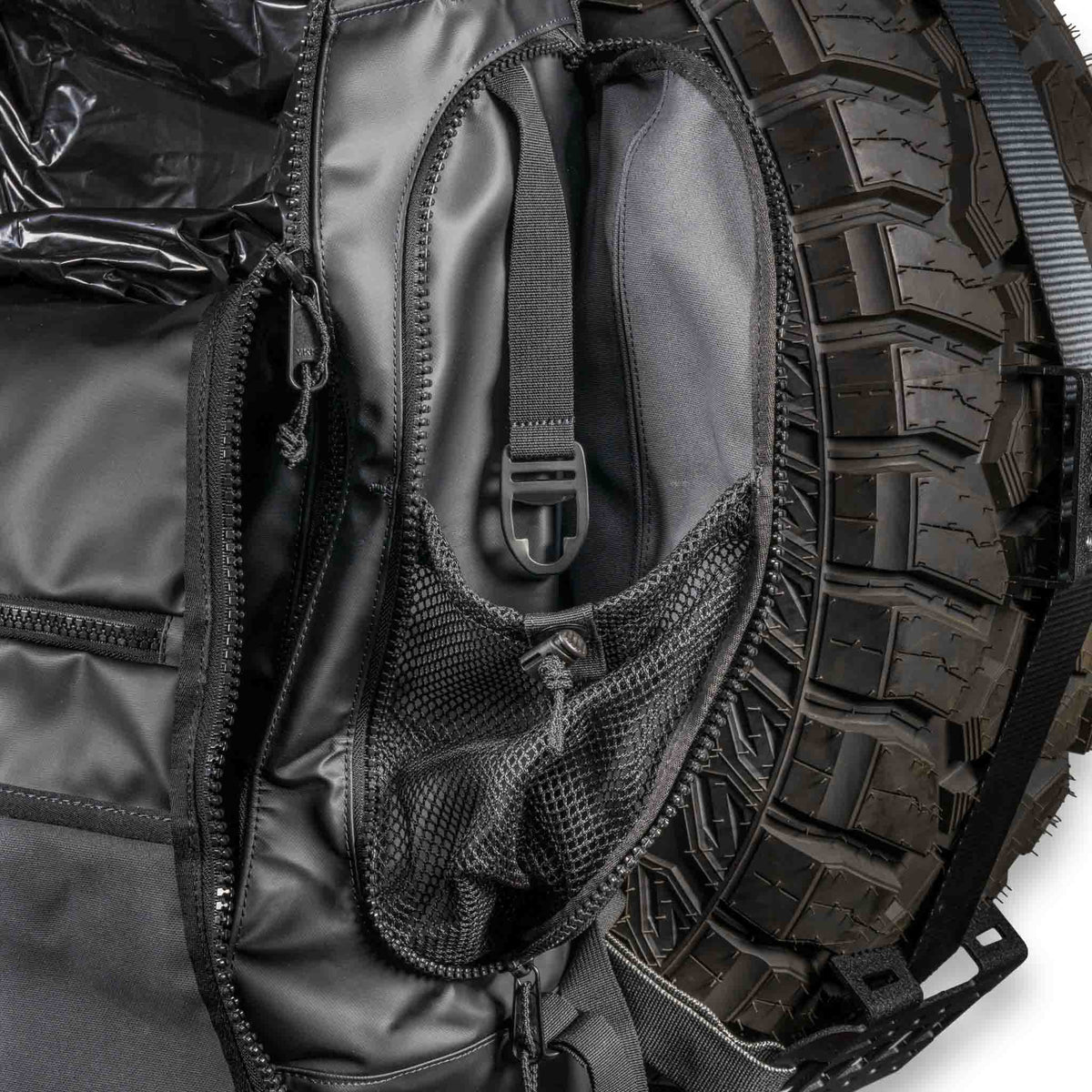 STEP 22 Trash Panda Trail Pack with bottle opener detail