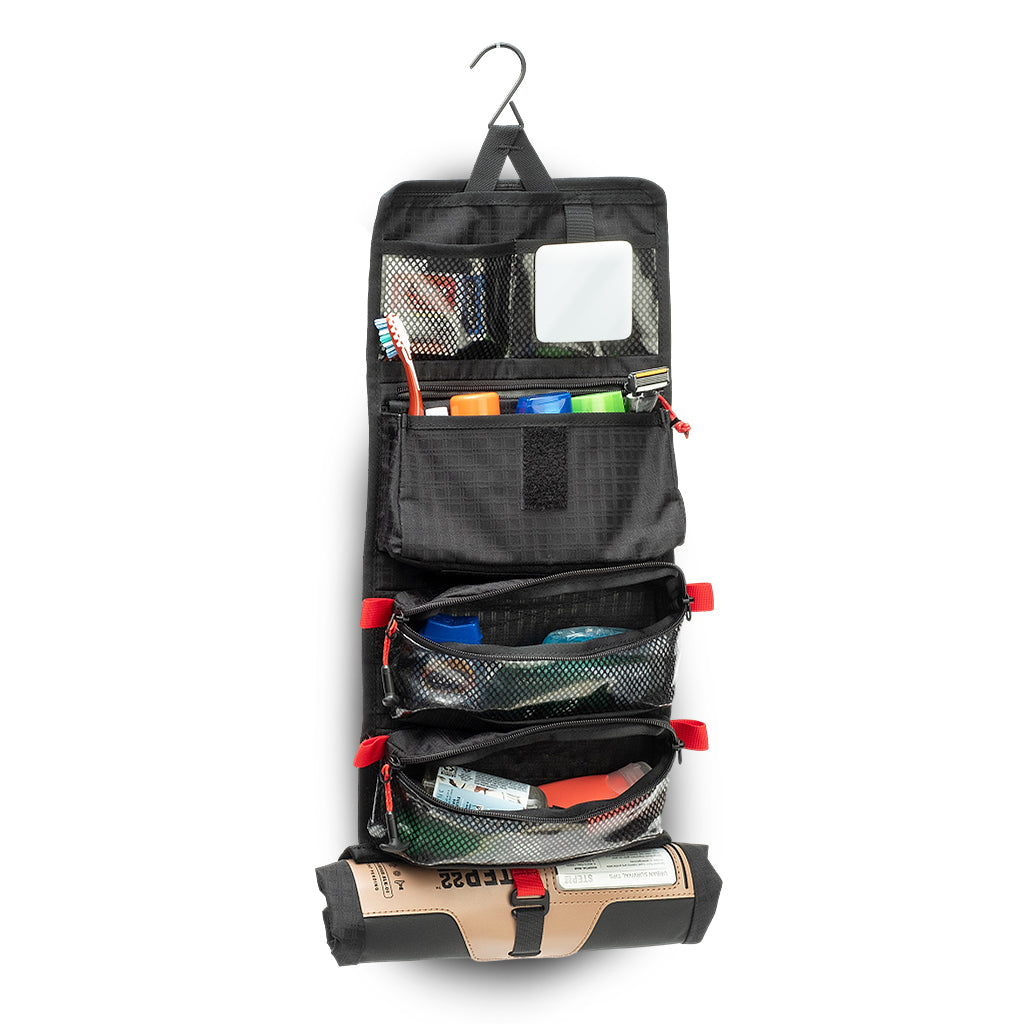 STEP 22 Hedgehog Toiletry Roll MultiCam Black
