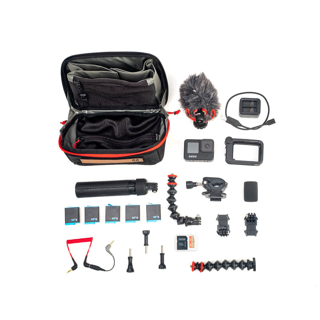 STEP 22 Gear Tenkile Tech Pouch Kit GoPro Bag 