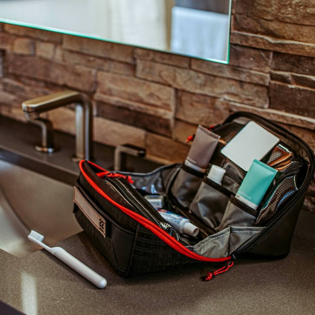 STEP 22 Gear Tortoise Toiletry Bag Overland Dopp Kit