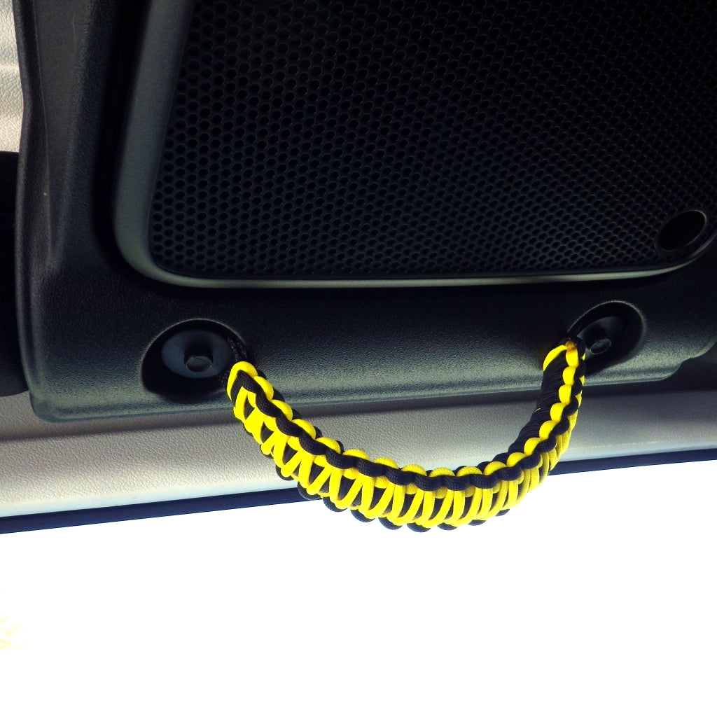 Jeep JK Sound Bar Paracord Grab Handles | STEP 22 Gear Yellow