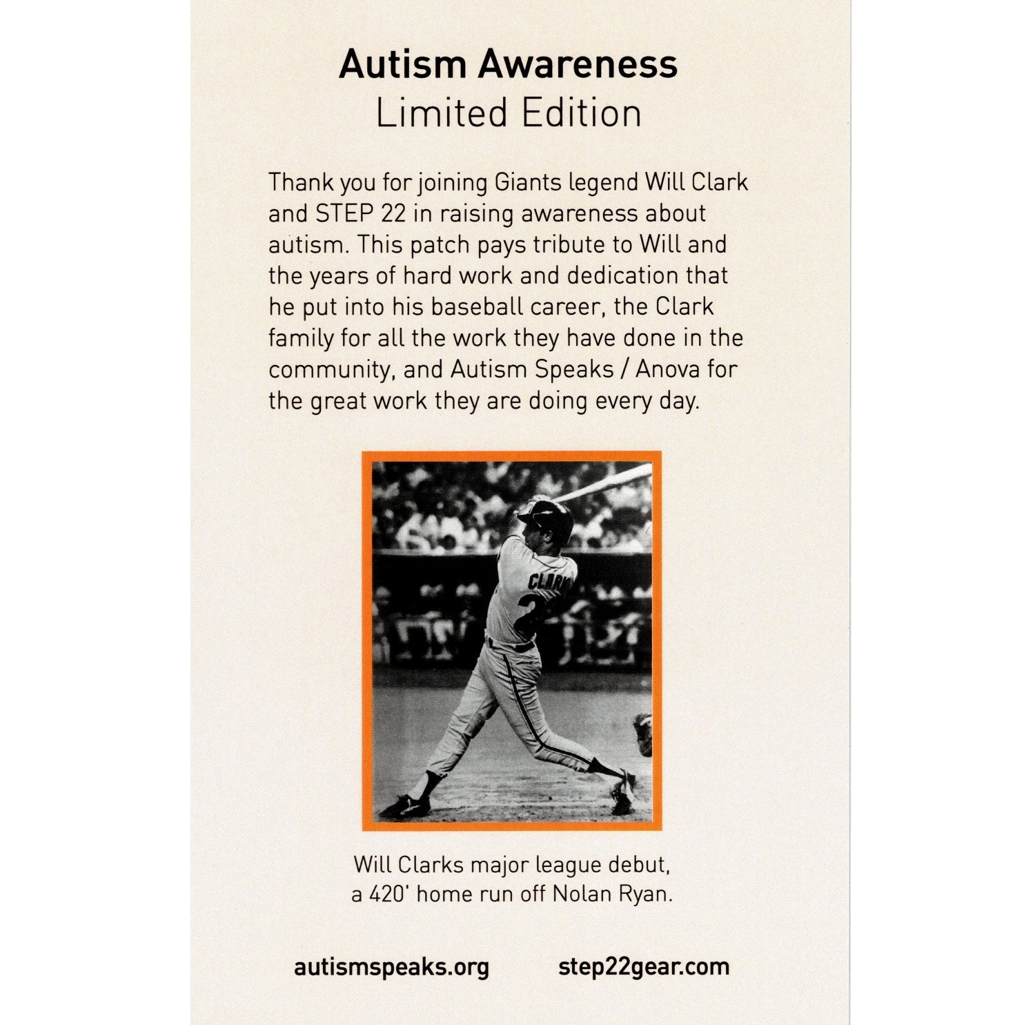 Autism Awareness x Will Clark Ltd Patch
